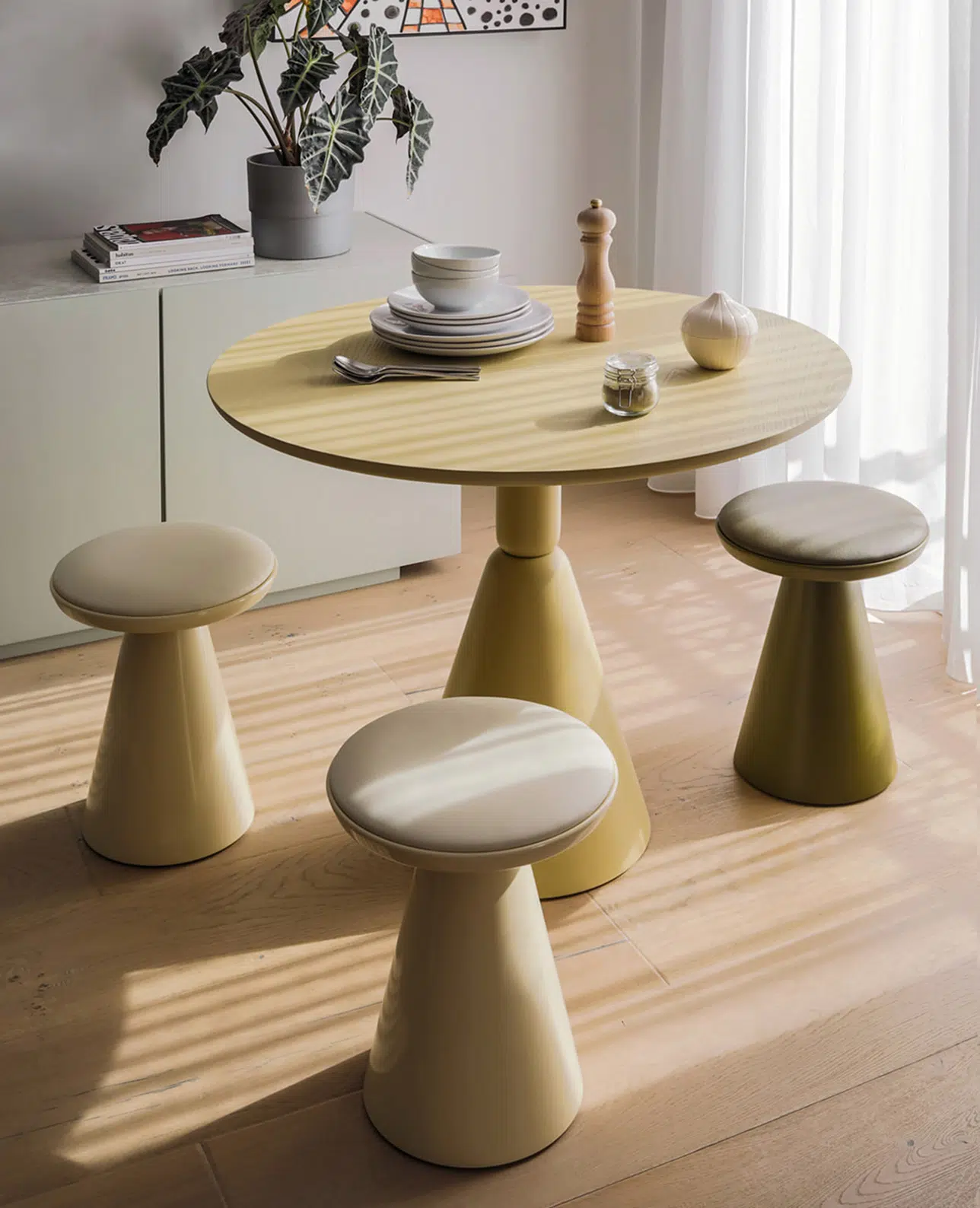 Pion Fresno Table D68X74 Negro / Sancal Shop — Sancal