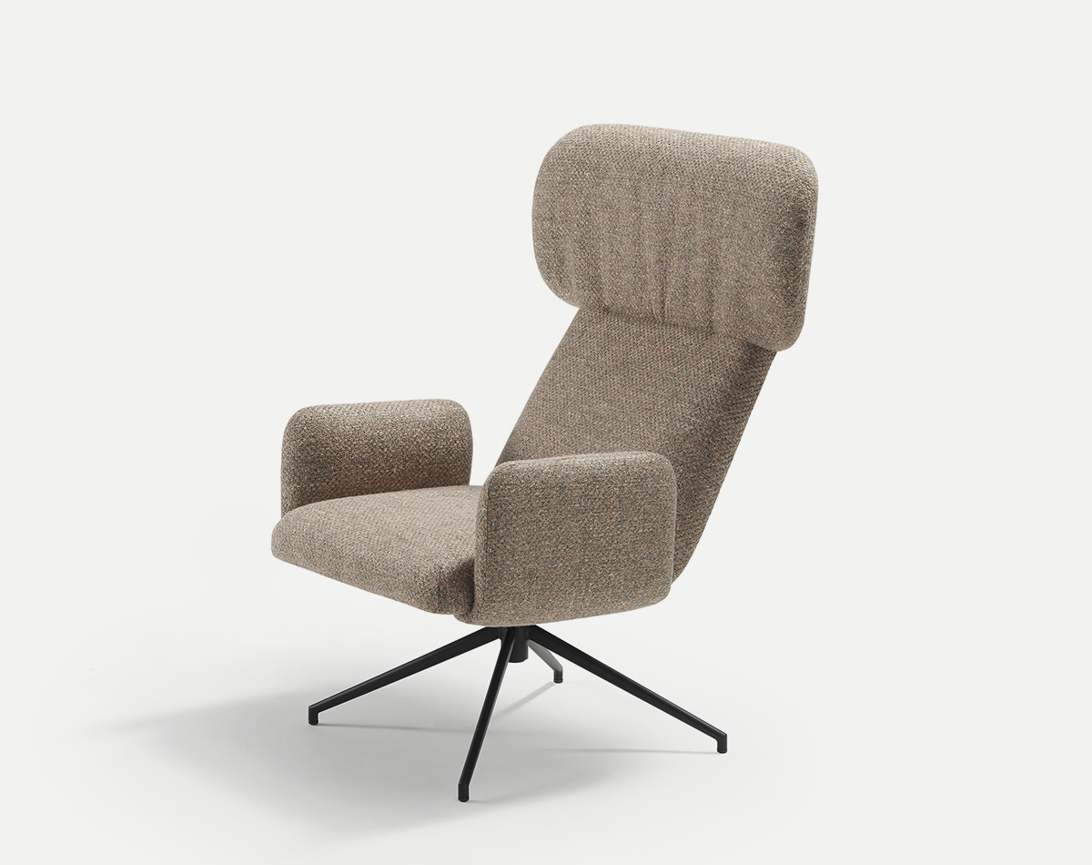 elle swivel armchair