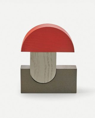 Icons bloques de madera decorativos Fly Agaric